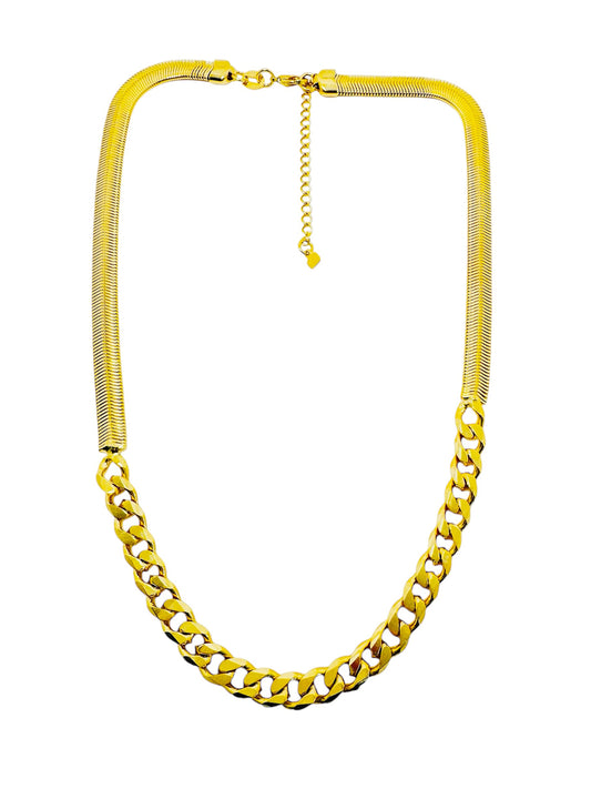 Collar Cobre Chapado en Oro