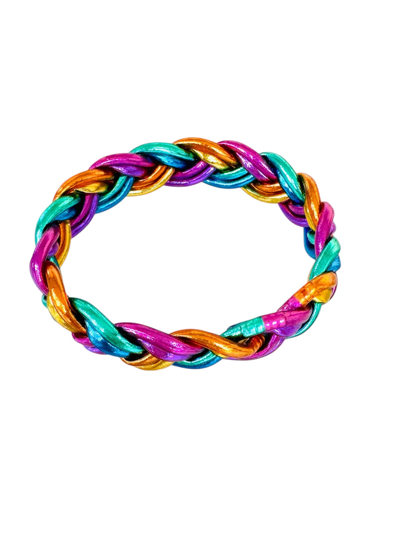 Brazalete Trenzado Metalico