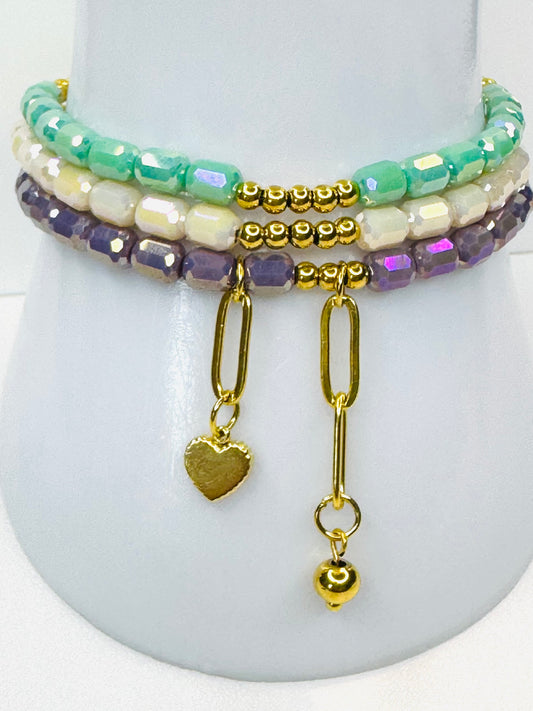 Conjunto De Tres Brazaletes Elásticos
